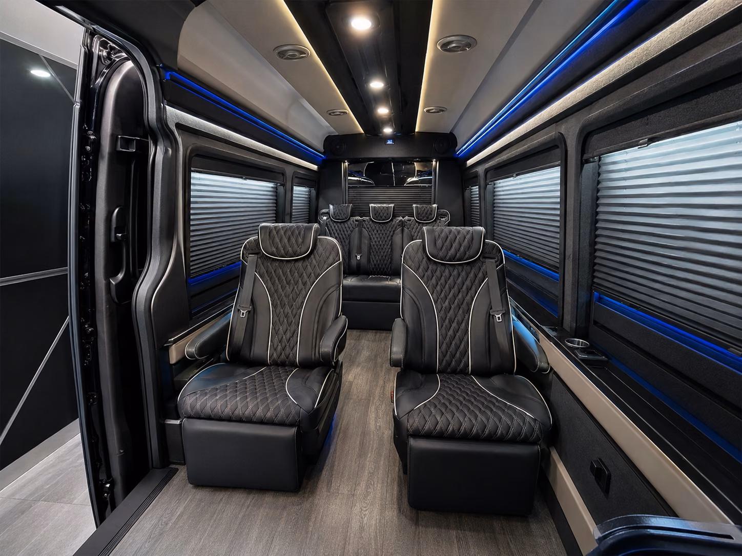 fort collins 18 passenger sprinter van inside